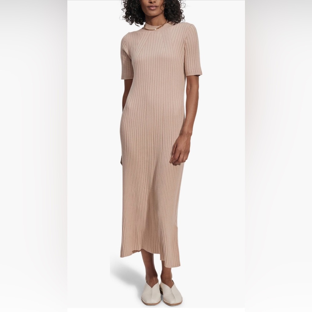 Varley Maeve Rib Knit Midi Dress Long size small